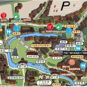 景区客流分支点